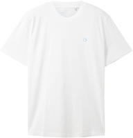 TOM TAILOR Denim T-Shirt "Crewneck" mit kleinem Logo-Print