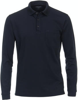 CASAMODA Polo-Shirt Langarm (433995300-147) blau
