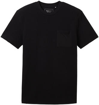 Tom Tailor Denim T-Shirt mit Waffelstruktur (1037679-29999) black
