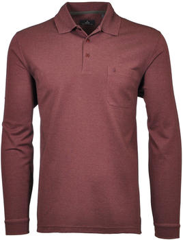 Ragman Poloshirt langarm (5493691-061) weinrot