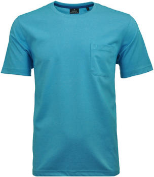 Ragman T-Shirt Softknit uni, Pflegeleicht (540380-742) ibiza blau