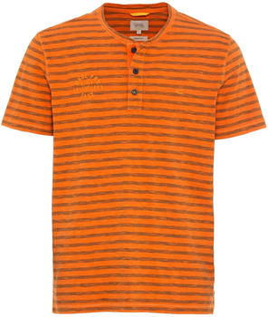 Camel Active Henleyshirt mit Streifenmuster (409775-1T57-52) orange