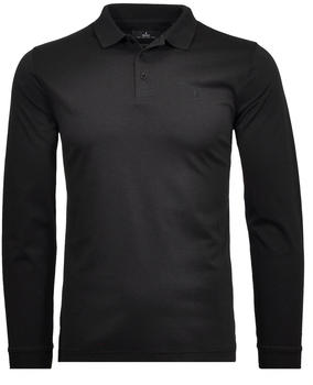 Ragman Softknitpolo langarm "Modern Fit" (5444091-009) schwarz