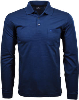 Ragman Softknit-Polo Fineliner, Langarm (5462891-793) dunkelblau