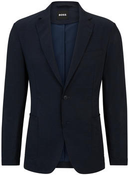 Hugo Boss Slim-Fit Sakko aus knitterfreiem Mesh P-Hanry-WG-Pk-242F 50513913 dunkelblau