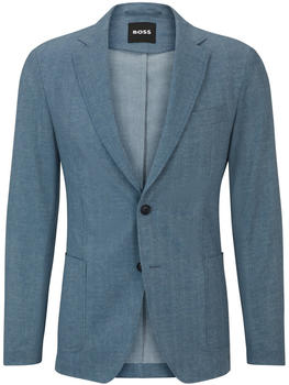 Hugo Boss Slim-Fit Sakko aus knitterfreiem Mesh P-Hanry-WG-Pk-242F 50513913 blau