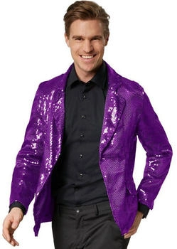 Dress for Fun Pailletten Blazer Sakko lila 303960