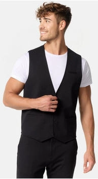 Jeff Anzugweste Herren Slim Fit Jersey schwarz Jeff Anzugweste Herren Slim Fit Jersey schwarz