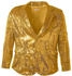 Dress for Fun Pailletten Blazer Sakko 900999 gold