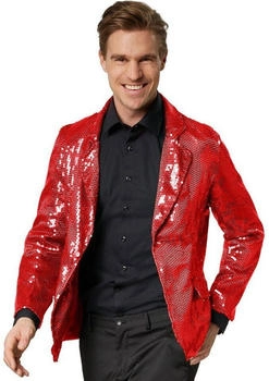 Dress for Fun Pailletten Blazer Sakko rot 303947