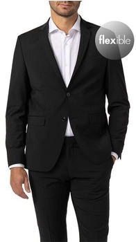 HECHTER PARIS Sakko Herren Slim Fit Reverskragen schwarz
