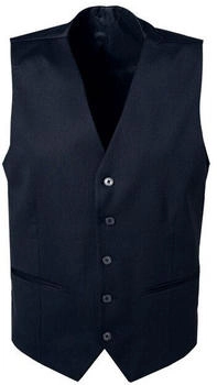 HECHTER PARIS Weste Slim Fit V-Ausschnitt blau schwarz HECHTER PARIS Weste Slim Fit V-Ausschnitt blau schwarz