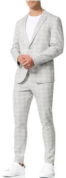 Jeff Anzug 2-Teiler Slim Fit Jersey hellgrau