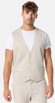 Jeff Anzugweste Slim Fit Jersey beige Jeff Anzugweste Slim Fit Jersey beige