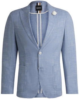 Hugo Boss Slim-Fit Sakko aus fein gemustertem Gewebe - Style C-Hanry-252 50540742 Hellblau