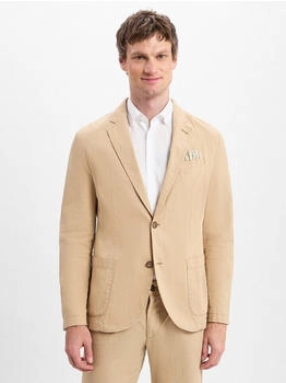 Nils Sundström Sakko Leinenanteil beige Nils Sundström Sakko Leinenanteil beige