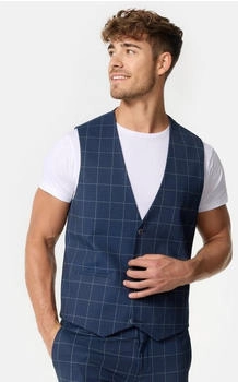 Jeff Anzugweste Jersey grau