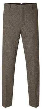 Selected SLHSLIM-Reed Wool Hose brownie struktur Selected SLHSLIM-Reed Wool Hose brownie struktur