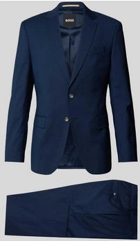 Hugo Boss Slim-Fit Anzug aus fein gemusterter Schurwolle - Style H-Huge-2Pcs-253 50552090 Dunkelblau Hugo Boss Slim-Fit Anzug aus fein gemusterter Schurwolle - Style H-Huge-2Pcs-253 50552090 Dunkelblau