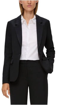 s.Oliver Blazer aus Viskosemix schwarz 2134056.9999. s.Oliver Blazer aus Viskosemix schwarz 2134056.9999.