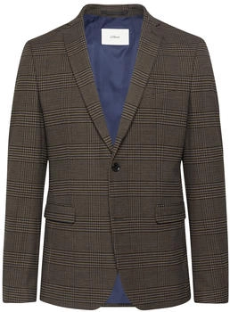 s.Oliver s.O PURE: Softes Sakko mit Karomuster braun 2150981.85N5.