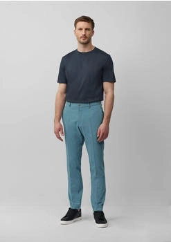 s.Oliver s.O PURE: Anzughose aus meliertem Stretch-Twill Blau 2159500.63W1.