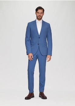 s.Oliver s.O PURE: Hochelastische Anzughose in Wolloptik blau 2150883.53W1.