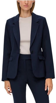 s.Oliver Blazer aus Viskosemix blau 2134056.5959. s.Oliver Blazer aus Viskosemix blau 2134056.5959.