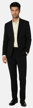 Benvenuto Anzug Herren slim fit schwarz