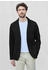 Street One Funktionsjacke schwarz Web 79% Baumwolle 19% Polyester 2% Elasthan Strukturmuster casual comfort fit V-Ausschnitt Langarm Bündchen 79518