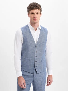 Finshley & Harding Baukasten-Weste indigo
