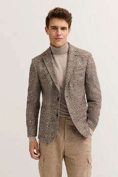 Bugatti Sakko Modern Fit Jersey Stretch Klein-Dessin