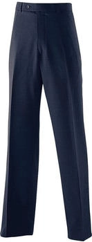 Exner Hose mit Kunstleder navy