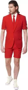 Opposuits Red Devil Business-Anzug Hosen-Set (OSUM-0008-EU50) rot