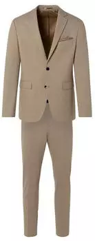 Thomas Goodwin Anzugsakko Brusttasche Slim-Fit beige