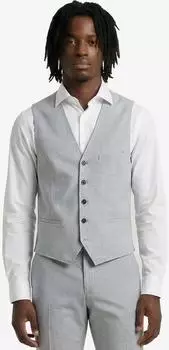 CG Club of Gents Plum-J Anzugsweste Slim Fit hellblau
