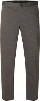 Selected Slhaitor Slim Fit Hose dunkelbraun