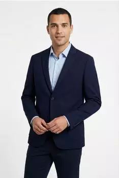 Lindbergh Blazer mit Viskose und Stretch in melierter Optik Regular Fit (LIH1689002000002) navy