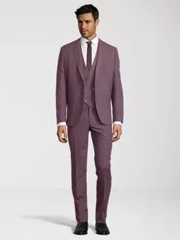 SteffenKlein Weste Slim Fit weinrot