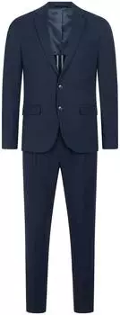 Jeff JFMiller Set Anzug 2-teilig Regular Fit (J1-112JFBS) sky captain/blau