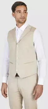 HECHTER PARIS Corporate Weste Tailored Modern Fit (668341-56) beige