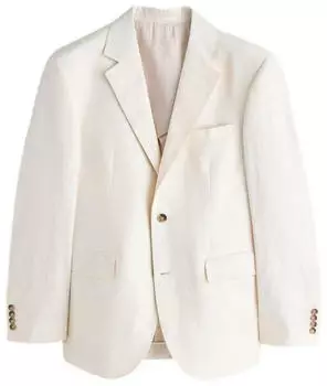 Next Fashion N. Premium Slim Fit Sakko (H8769317) ecru