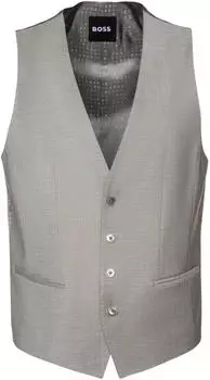 Hugo Boss Huge Slim Fit Anzugweste 041 silver