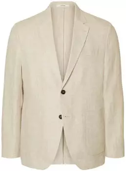 Selected SLHCHARLES Sakko Regular Fit oatmeal