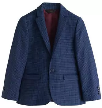 Next Fashion Skinny Fit Anzugsakko navy check