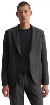 Marc O'Polo Tech Flannel Blazer Regular Fit schwarz