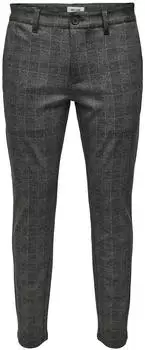 Only & Sons ONSMARK Slim Check Pants Kariert schwarz