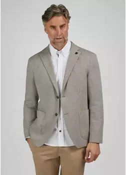 HECHTER PARIS Regular Fit Sakko mit Zierstein beige
