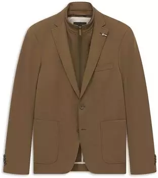 Bugatti Dynamic Series Stretch Blazer Regular Fit (36100049) hazel