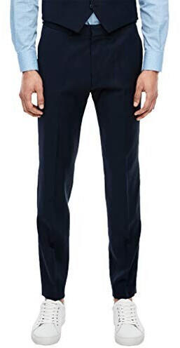 S.Oliver Slim: New wool trousers dark blue